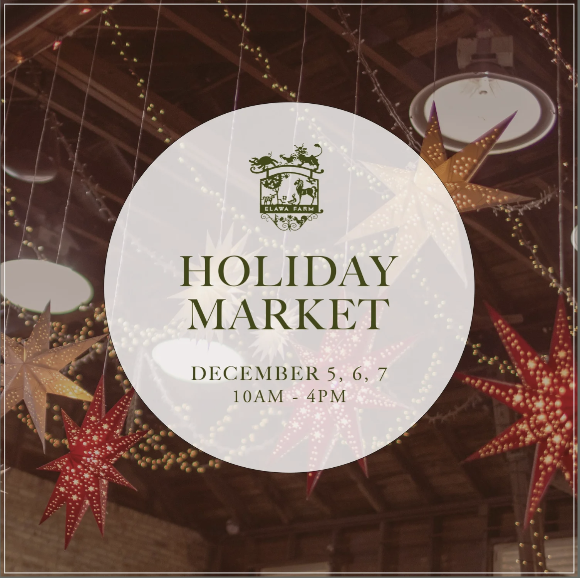 Elawa Farm's Holiday Market
